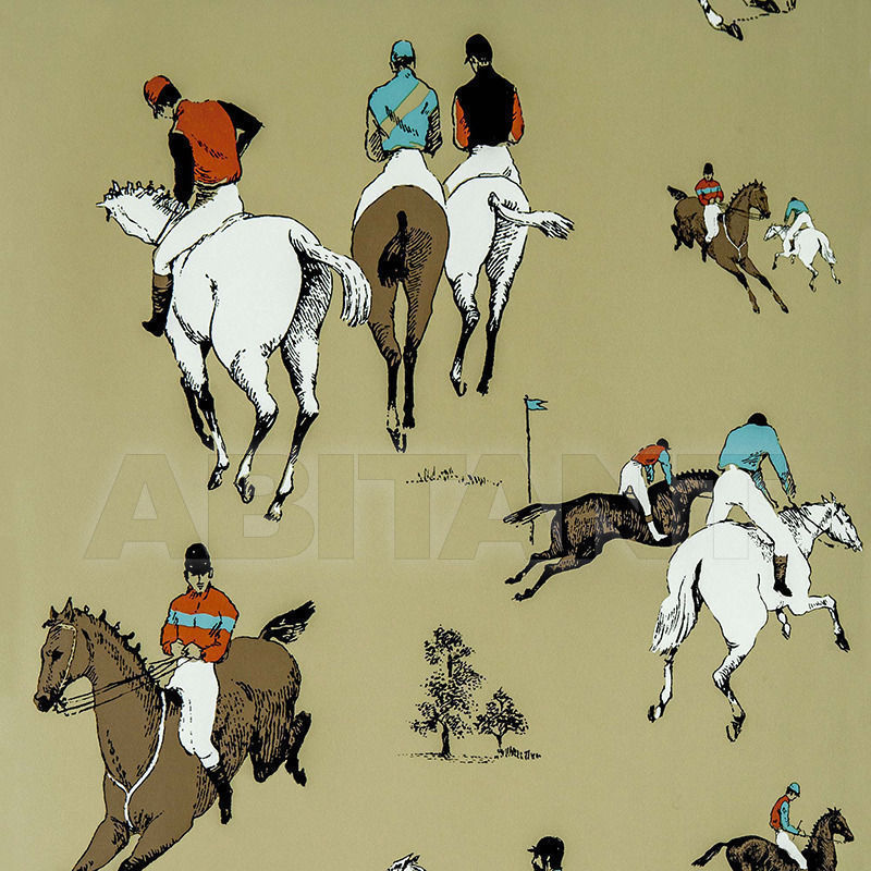 Buy Paper wallpaper Hipodromo WP Camel/Naranja Gastón y Daniela Dos (Wallpaper) Collection Books GDW 5106 003
