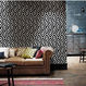 Paper wallpaper HORIZONS IKAT FLOCK NOIR Casamance HORIZONS 9650121 Contemporary / Modern
