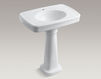 Wash basin with pedestal Bancroft K-2347-1-33 Light beige Wash basin with pedestal Bancroft Kohler 2015 K-2347-1-33 Classical / Historical