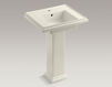 Wash basin with pedestal Tresham K-2844-1-33 Light beige Wash basin with pedestal Tresham Kohler 2015 K-2844-1-33 Contemporary / Modern