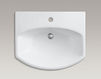 Wash basin with pedestal Cimarron K-2362-1-0 white Wash basin with pedestal Cimarron Kohler 2015 K-2362-1-0 Contemporary / Modern