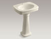 Wash basin with pedestal Bancroft K-2338-1-G9 Light beige Wash basin with pedestal Bancroft Kohler 2015 K-2338-1-G9 Contemporary / Modern
