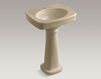 Wash basin with pedestal Bancroft K-2338-1-G9 Light beige Wash basin with pedestal Bancroft Kohler 2015 K-2338-1-G9 Contemporary / Modern