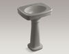 Wash basin with pedestal Bancroft K-2338-1-58 Dark gray Wash basin with pedestal Bancroft Kohler 2015 K-2338-1-58 Contemporary / Modern