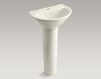 Wash basin with pedestal Parigi K-2175-1-0 white Wash basin with pedestal Parigi Kohler 2015 K-2175-1-0 Contemporary / Modern