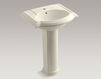 Wash basin with pedestal Devonshire K-2286-1-0 white Wash basin with pedestal Devonshire Kohler 2015 K-2286-1-0 Contemporary / Modern