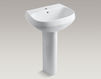 Wash basin with pedestal Wellworth Kohler 2015 K-2293-1-47 Contemporary / Modern