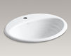 Countertop wash basin Ellington K-2906-1-G9 Ivory Countertop wash basin Ellington Kohler 2015 K-2906-1-G9 Contemporary / Modern
