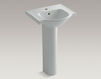 Wash basin with pedestal Veer K-5265-1-33 Light beige Wash basin with pedestal Veer Kohler 2015 K-5265-1-33 Contemporary / Modern