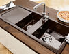 Countertop wash basin SUBWAY 80 Villeroy & Boch Arena Corner 6726 01 KG Contemporary / Modern