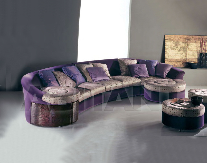 Buy Sofa Smiam Chiocciola Chiocciola Divano penisola 5 pezzi compresi 10 cuscini schienale