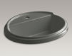 Countertop wash basin Tresham K-2992-1-7 Black Countertop wash basin Tresham Kohler 2015 K-2992-1-7 Contemporary / Modern