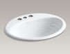 Countertop wash basin Ellington Kohler 2015 K-2906-4-33 Contemporary / Modern