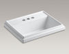 Countertop wash basin Tresham K-2991-4-95 Gray Countertop wash basin Tresham Kohler 2015 K-2991-4-95 Contemporary / Modern