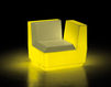 Terrace chair BIG CUT CORNER Plust LIGHTS 8281 A4182+ROSE Minimalism / High-Tech