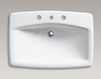 Countertop wash basin Man's Lav Kohler 2015 K-2885-8-47 Contemporary / Modern