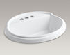 Countertop wash basin Tresham Kohler 2015 K-2992-4-95 Contemporary / Modern