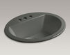 Countertop wash basin Bryant K-2699-4-K4 Dark gray Countertop wash basin Bryant Kohler 2015 K-2699-4-K4 Contemporary / Modern