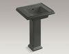 Wash basin with pedestal Tresham K-2844-4-95 Gray Wash basin with pedestal Tresham Kohler 2015 K-2844-4-95 Contemporary / Modern