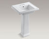 Wash basin with pedestal Tresham K-2844-4-K4 Dark gray Wash basin with pedestal Tresham Kohler 2015 K-2844-4-K4 Contemporary / Modern