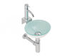 Wall mounted wash basin Rs 3 The Bath Collection Cristal Glass 3015 RJ Contemporary / Modern