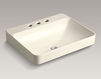 Countertop wash basin Vox Rectangle Kohler 2015 K-2660-8-7 Contemporary / Modern