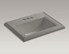 Countertop wash basin Memoirs K-2241-4-58 Dark gray Countertop wash basin Memoirs Kohler 2015 K-2241-4-58 Contemporary / Modern