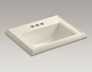 Countertop wash basin Memoirs K-2241-4-0 white Countertop wash basin Memoirs Kohler 2015 K-2241-4-0 Contemporary / Modern