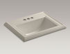 Countertop wash basin Memoirs K-2241-4-0 white Countertop wash basin Memoirs Kohler 2015 K-2241-4-0 Contemporary / Modern