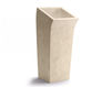 Floor mounted wash basin Lungo Square The Bath Collection Piedra Stone 00359 Contemporary / Modern