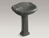 Wash basin with pedestal Portrait K-2221-4-7 Black Wash basin with pedestal Portrait Kohler 2015 K-2221-4-7 Contemporary / Modern