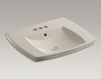 Countertop wash basin Kelston K-2381-4-0 white Countertop wash basin Kelston Kohler 2015 K-2381-4-0 Contemporary / Modern