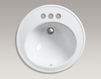 Countertop wash basin Brookline K-2202-4-95 Gray Countertop wash basin Brookline Kohler 2015 K-2202-4-95 Contemporary / Modern