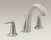 Bath mixer Alteo K-T45117-4-CP Silver Bath mixer Alteo Kohler 2015 K-T45117-4-CP Contemporary / Modern