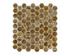 Mosaic BRILLANTE HEXAGONAL HEXAGONAL 270 brown Mosaic BRILLANTE HEXAGONAL Trend Group HEXAGONAL HEXAGONAL 270 Oriental / Japanese / Chinese