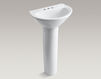 Wash basin with pedestal Parigi K-2175-4-47 Ivory Wash basin with pedestal Parigi Kohler 2015 K-2175-4-47 Contemporary / Modern