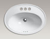 Countertop wash basin Serif K-2075-4-0 white Countertop wash basin Serif Kohler 2015 K-2075-4-0 Contemporary / Modern