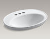 Countertop wash basin Serif Kohler 2015 K-2075-4-47 Contemporary / Modern