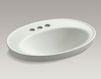 Countertop wash basin Serif K-2075-4-95 Gray Countertop wash basin Serif Kohler 2015 K-2075-4-95 Contemporary / Modern