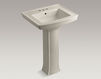 Wash basin with pedestal Archer K-2359-4-K4 Dark gray Wash basin with pedestal Archer Kohler 2015 K-2359-4-K4 Contemporary / Modern