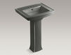 Wash basin with pedestal Archer K-2359-4-K4 Dark gray Wash basin with pedestal Archer Kohler 2015 K-2359-4-K4 Contemporary / Modern