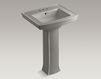 Wash basin with pedestal Archer K-2359-4-G9 Gray Wash basin with pedestal Archer Kohler 2015 K-2359-4-G9 Contemporary / Modern