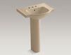 Wash basin with pedestal Veer Kohler 2015 K-5266-4-7 Contemporary / Modern