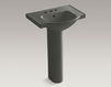 Wash basin with pedestal Veer K-5266-4-47 Ivory Wash basin with pedestal Veer Kohler 2015 K-5266-4-47 Contemporary / Modern