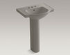 Wash basin with pedestal Veer K-5266-4-0 white Wash basin with pedestal Veer Kohler 2015 K-5266-4-0 Contemporary / Modern