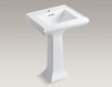 Wash basin with pedestal Memoirs K-2238-1-33 Light beige Wash basin with pedestal Memoirs Kohler 2015 K-2238-1-33 Contemporary / Modern