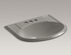 Countertop wash basin Devonshire K-2279-4-47 Ivory Countertop wash basin Devonshire Kohler 2015 K-2279-4-47 Contemporary / Modern