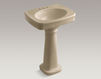 Wash basin with pedestal Bancroft K-2338-4-0 white Wash basin with pedestal Bancroft Kohler 2015 K-2338-4-0 Contemporary / Modern