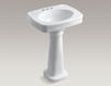 Wash basin with pedestal Bancroft Kohler 2015 K-2338-4-K4 Contemporary / Modern