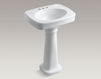 Wash basin with pedestal Bancroft K-2338-4-G9 Gray Wash basin with pedestal Bancroft Kohler 2015 K-2338-4-G9 Contemporary / Modern
